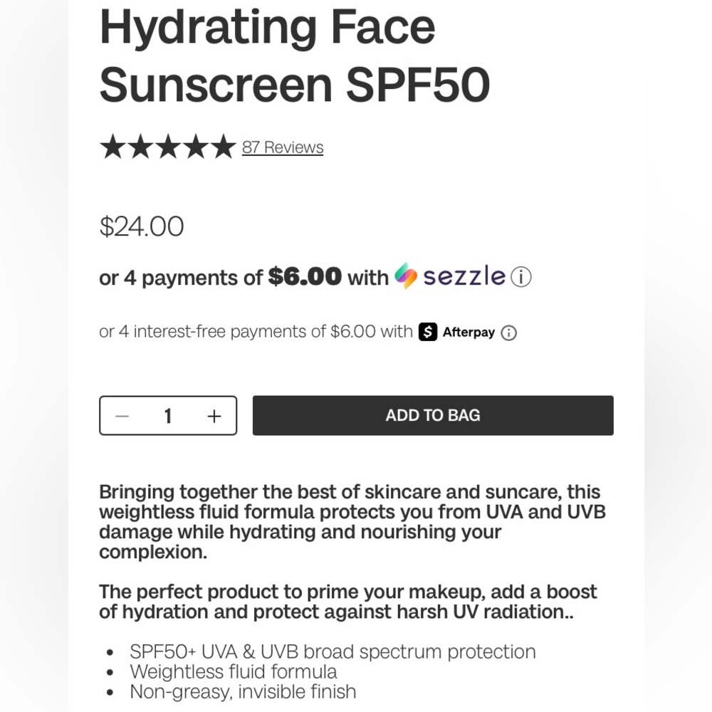 Bali Body SPF50 Hydrating Face Sunscreen - Picture 9 of 14